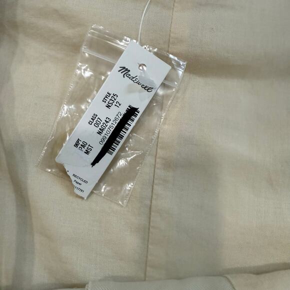 NWT Madewell Square Neck Vest in Drapey Twill Muted Stone Chic Girly Size 12 - Picture 6 of 6